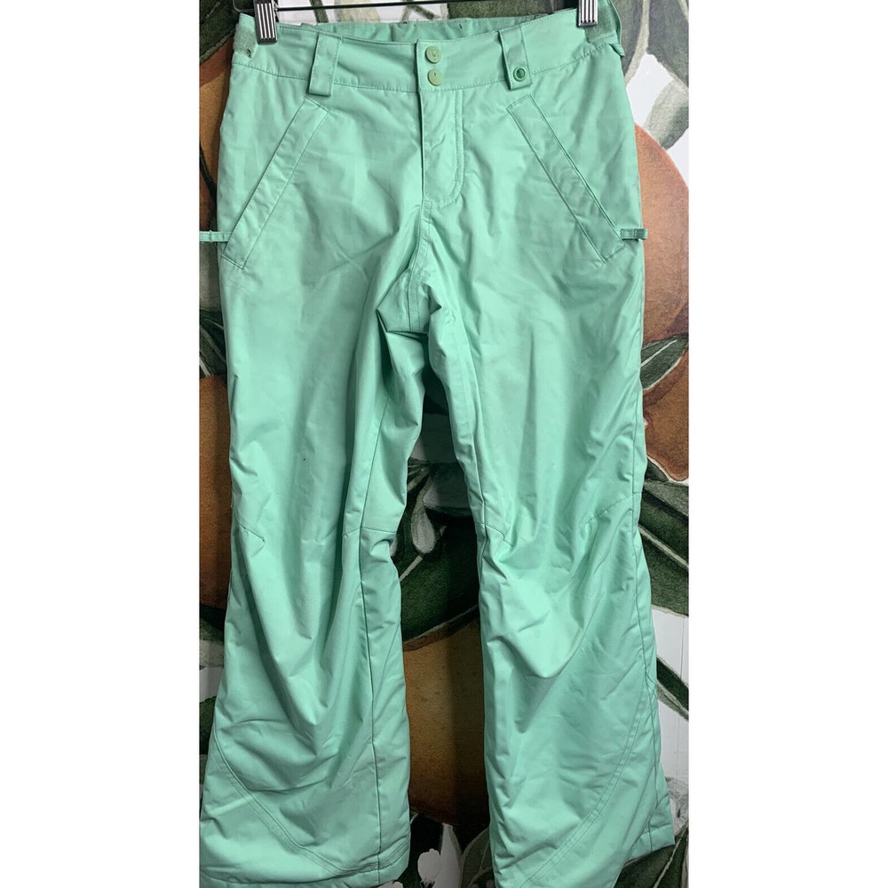 Burton Kids Medium 10/12 Dryride Room to Grow Green Ski Snow Pants